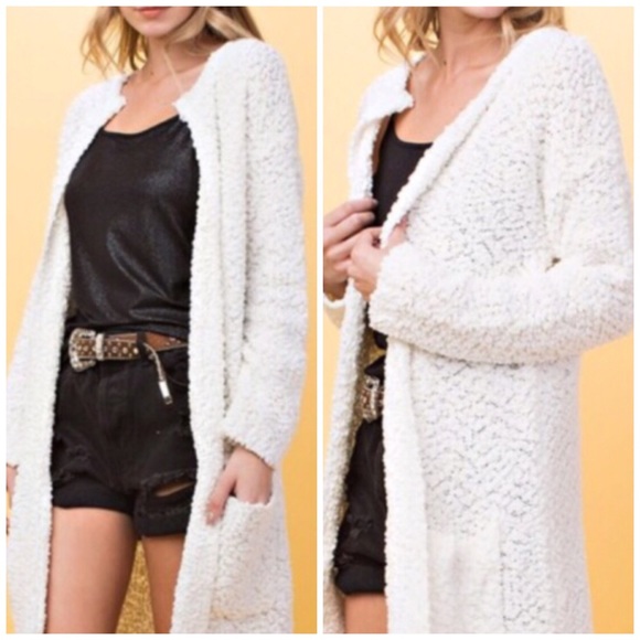 LAST ONE! 5⭐️ Long-line popcorn cardigan - Picture 8 of 8